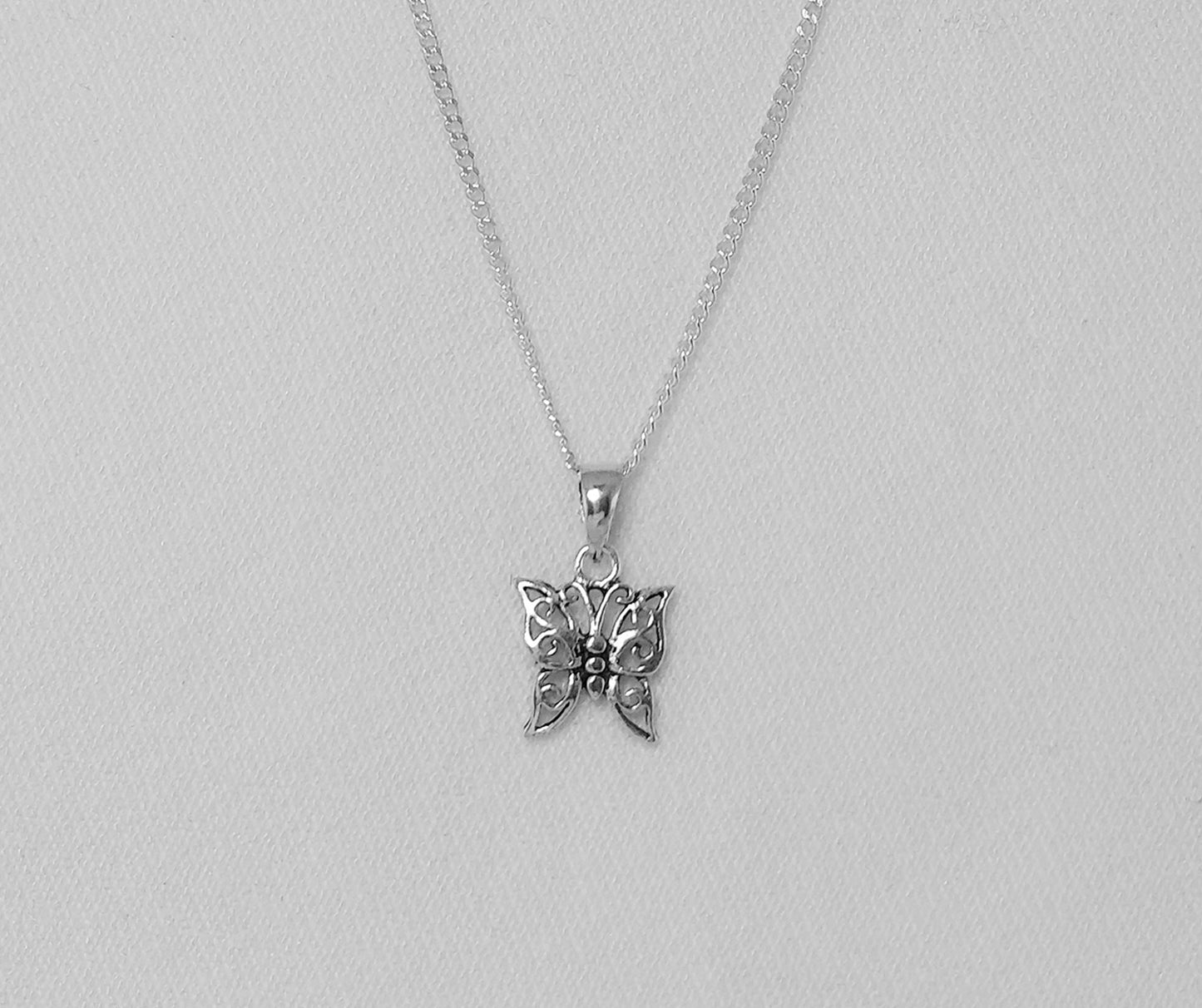 Sterling Silver Butterfly Pendant or Charm