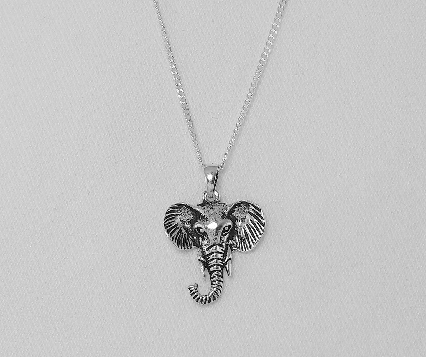 Sterling Silver Elephant Charm Pendant