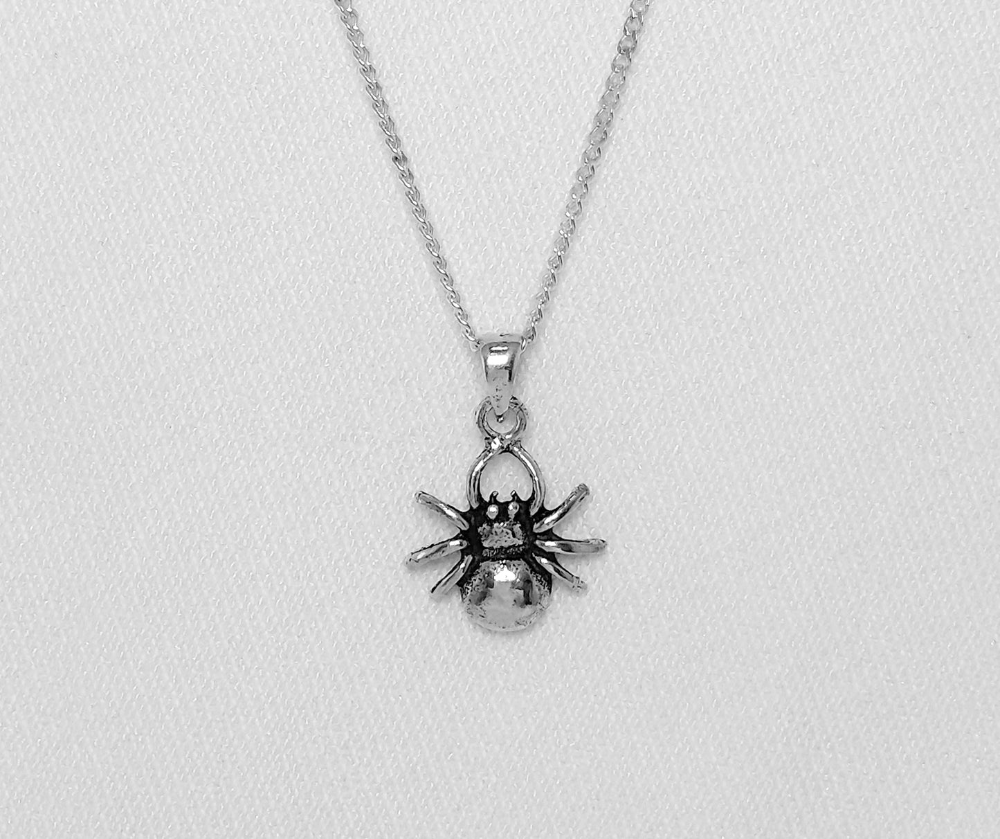 Sterling Silver Spider Pendant or Charm