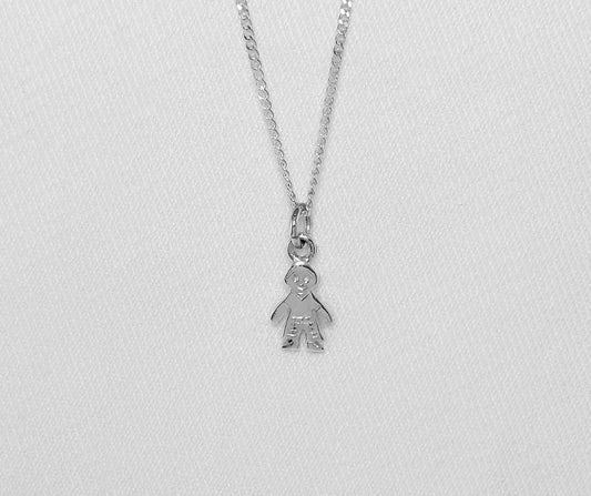 Sterling Silver Little Boy Pendant or charm 