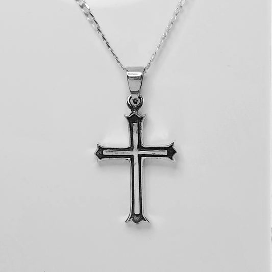 Sterling Silver Cross - Large Plain Cross