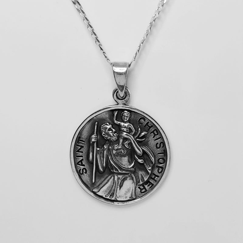 Sterling Silver St Christopher Pendant