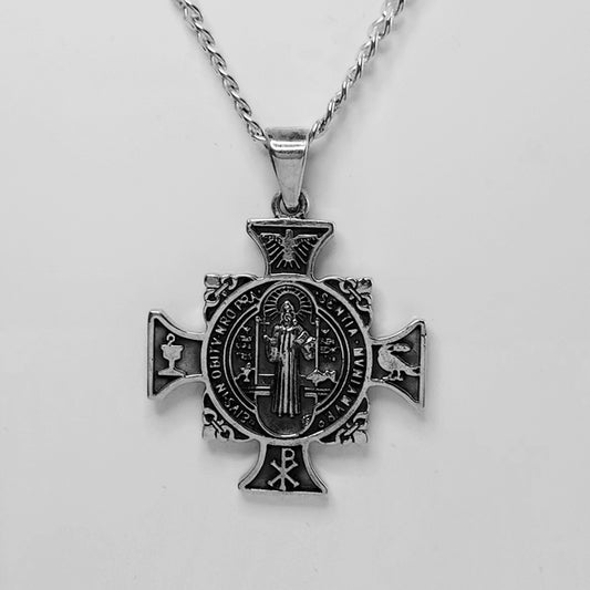 Sterling Silver St Benedicts Medal