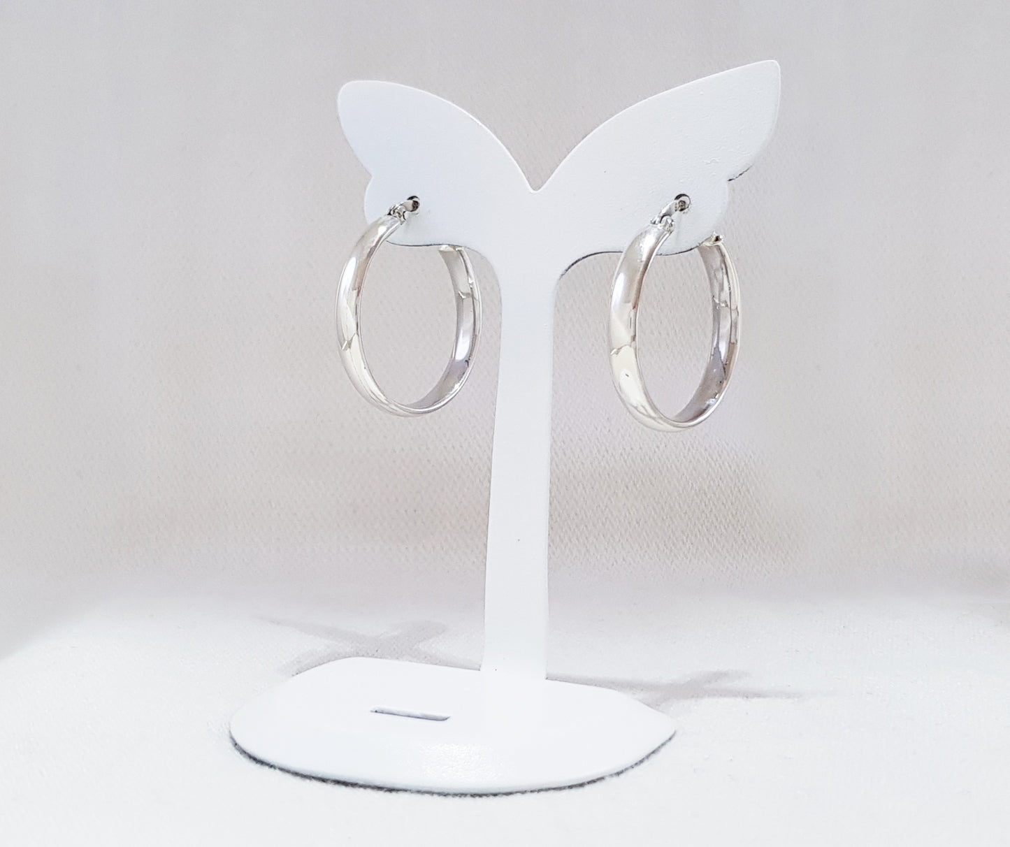Sterling Silver Hoops - Elegant Earrings