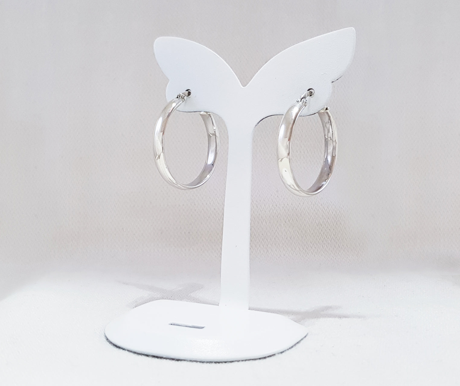 Sterling Silver Hoops - Elegant Earrings