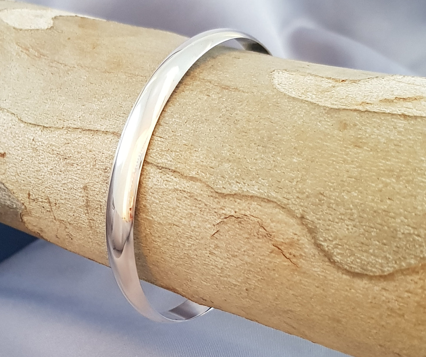 Sterling Silver Solid Bangle