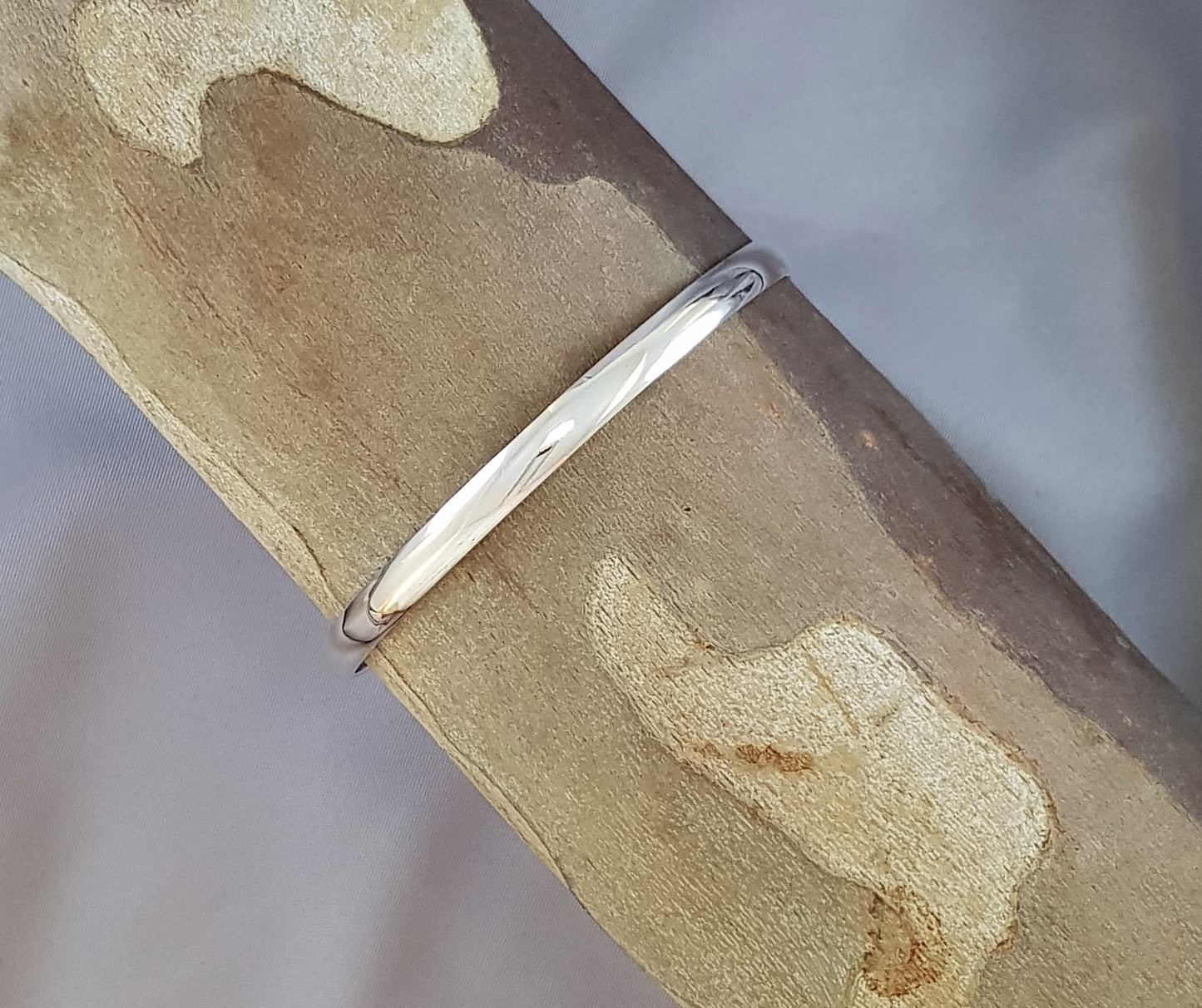 Sterling Silver Solid Bangle