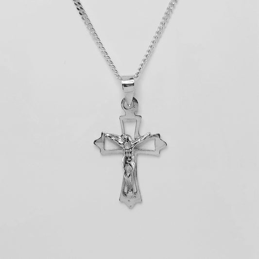 Sterling Silver Crucifix Pendant- Small