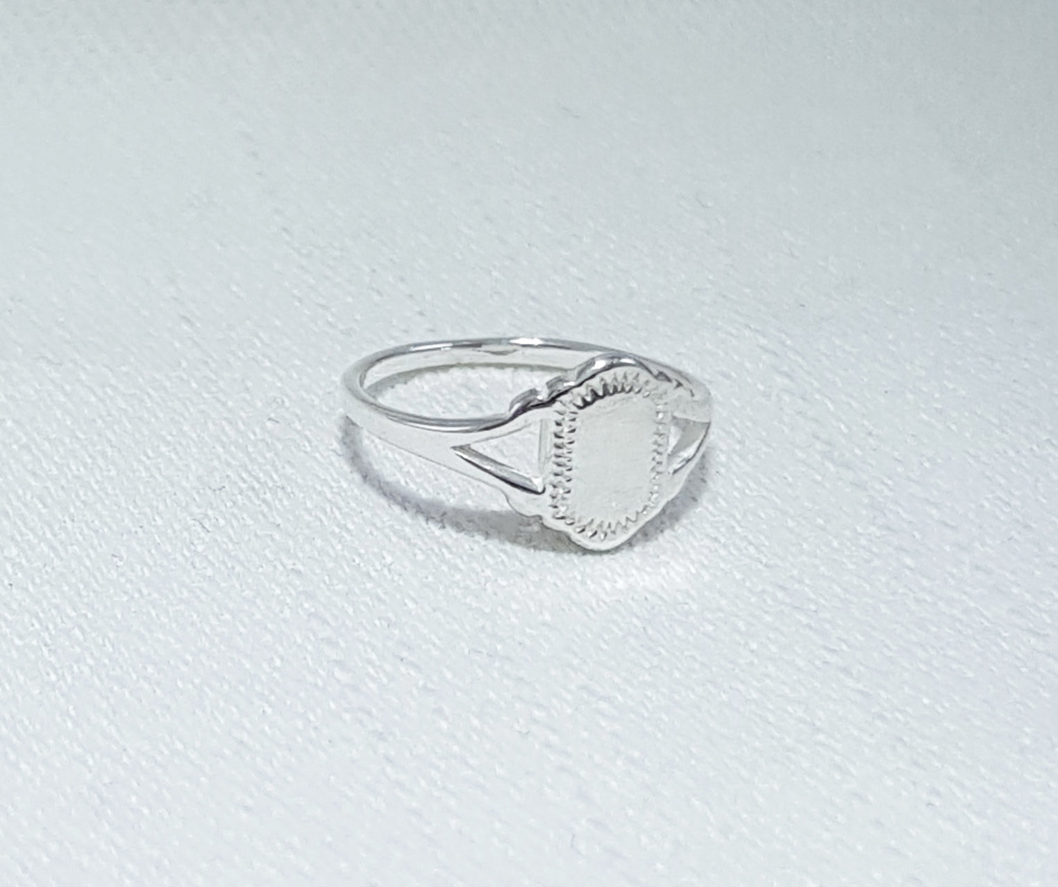 Small Signet Ring Sterling Silver | Girls Keepsake