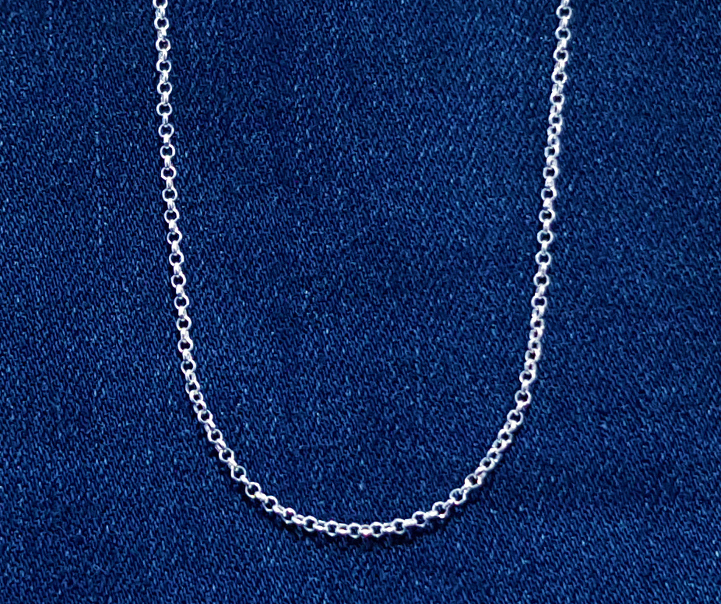 Sterling Silver Chain. Rolo or Belcher Style