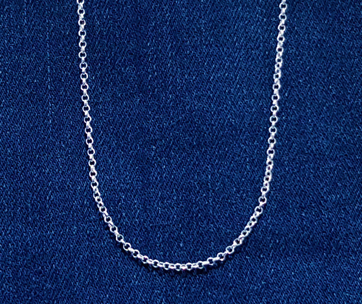 Silver Rolo Chain India Rolo Chain 1.2mm Sterling Silver | Italian Design