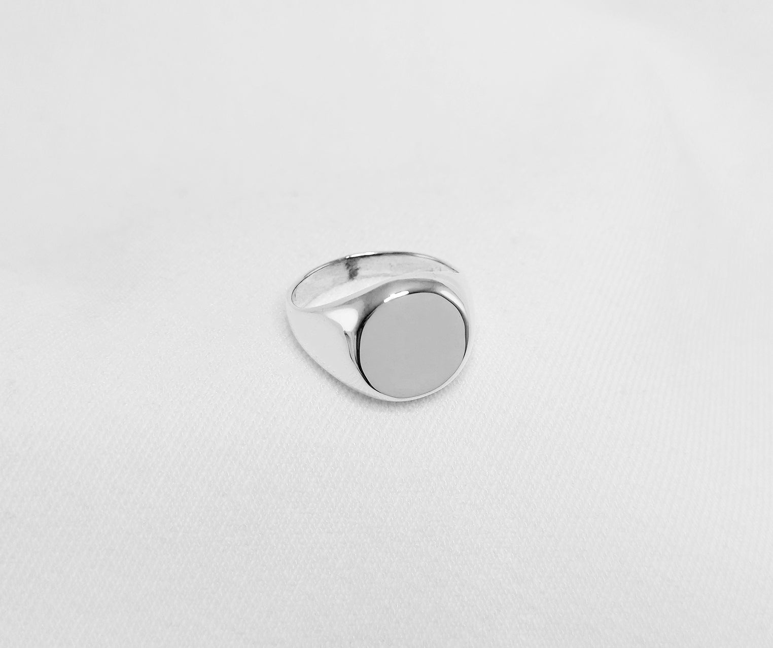 Sterling Silver Signet Ring for Men. Seal Ring