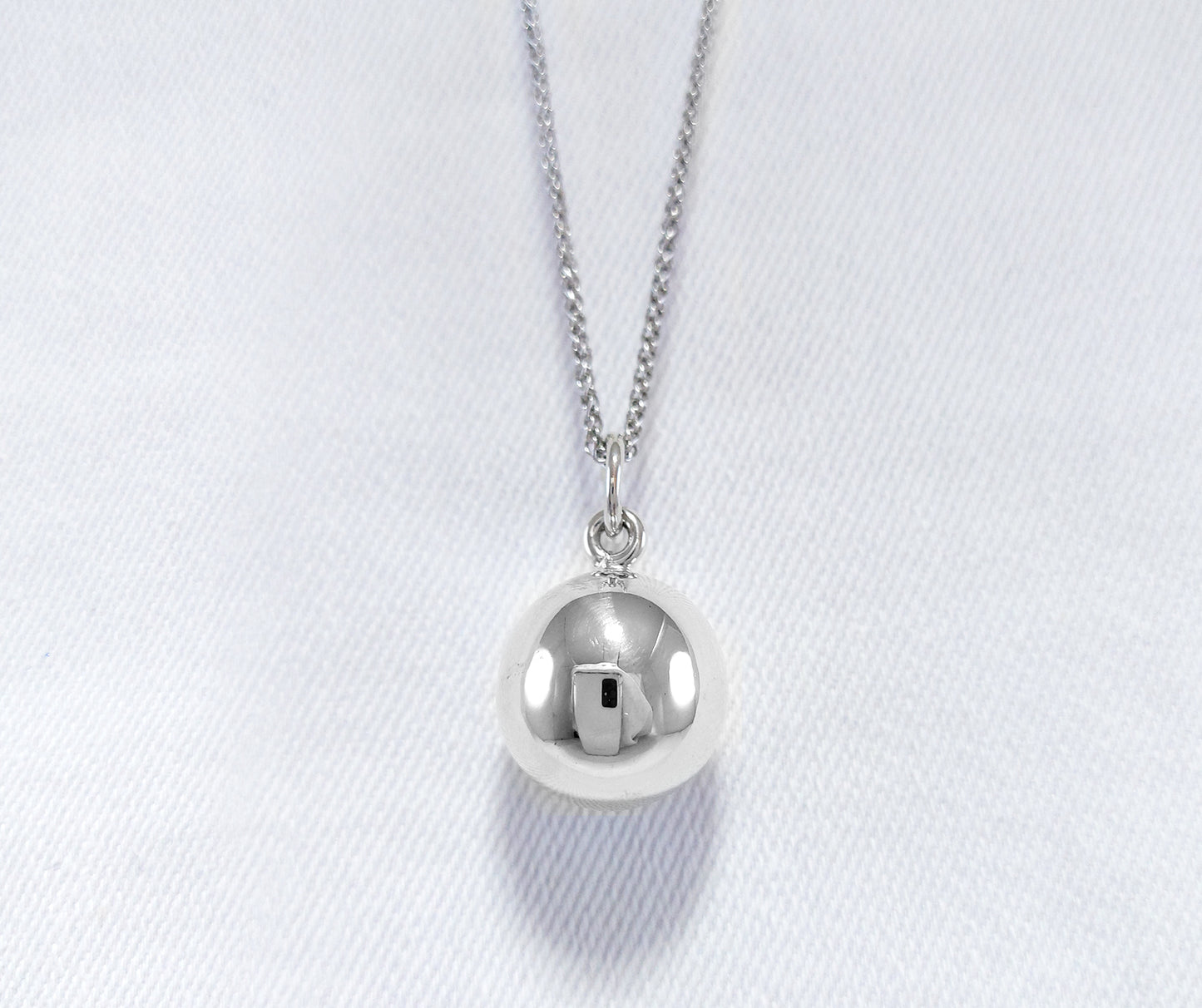 Sterling Silver Melody Ball Pendant. 