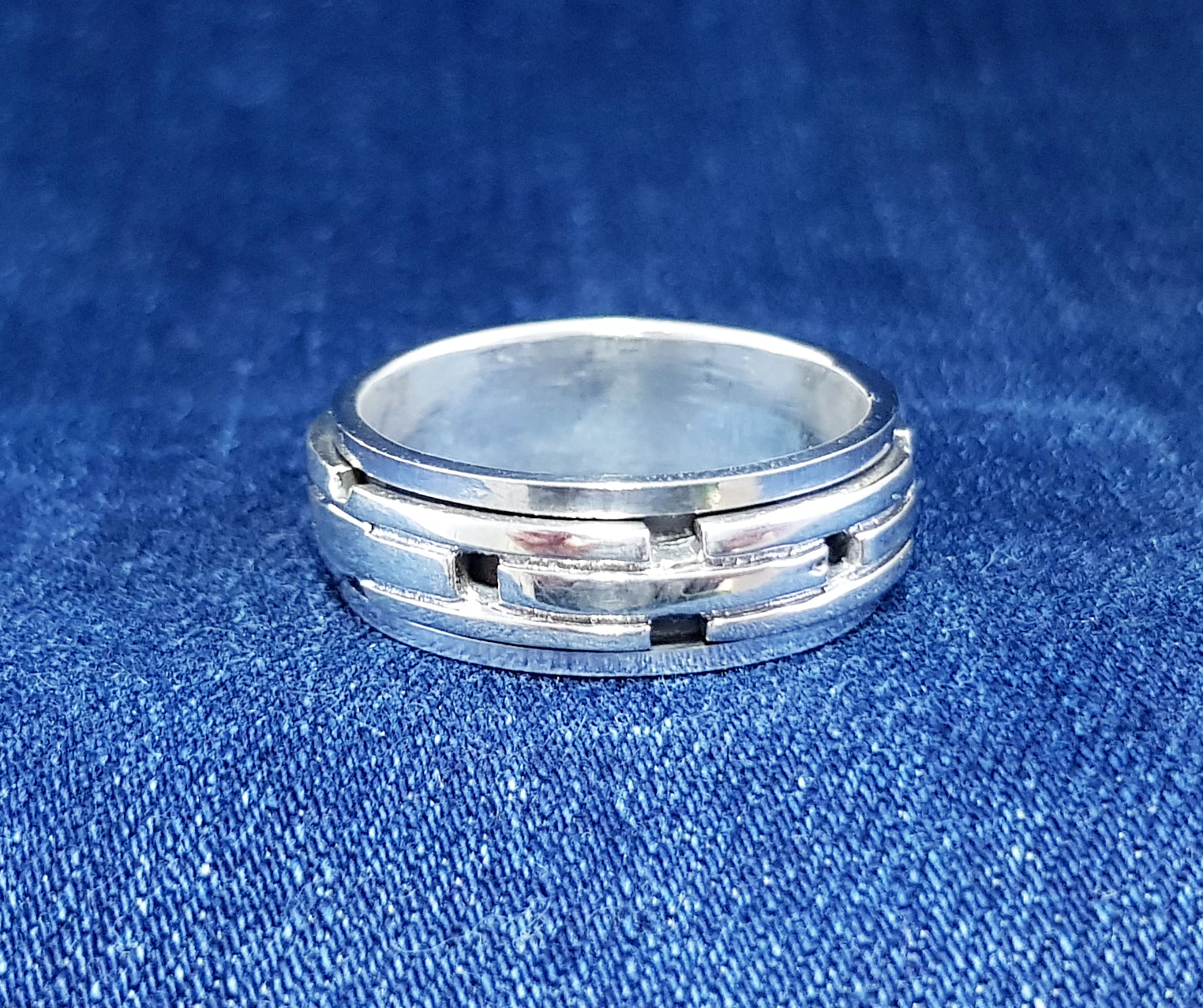 Men S Spinner Ring Sterling Silver Men S Jewellery   SPR 001 