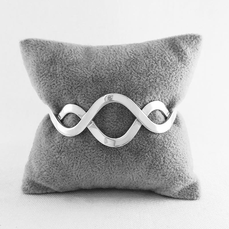 Sterling Silver Plait Bangle for Women