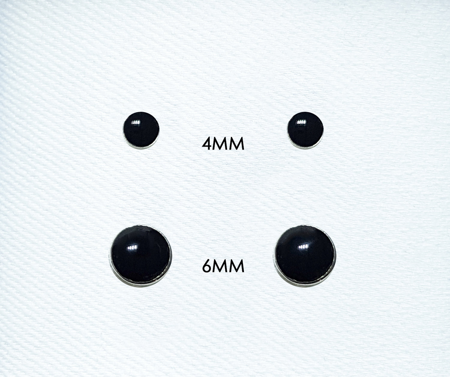 Sterling Silver Onyx Studs