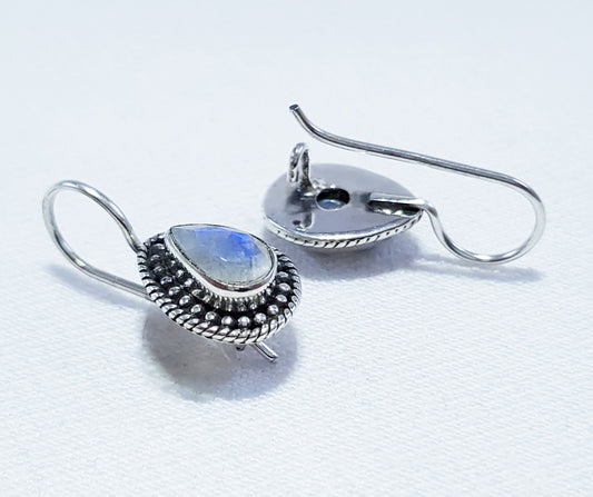 Sterling Silver Moonstone Earrings