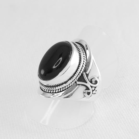 Sterling Silver Onyx Ring