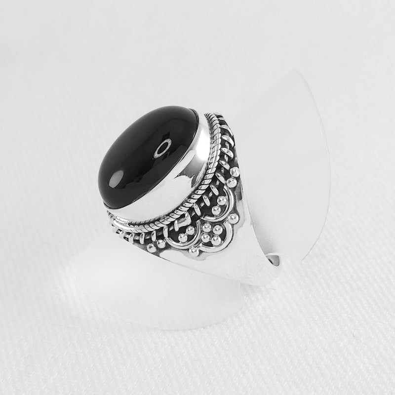 Sterling Silver Onyx Ring