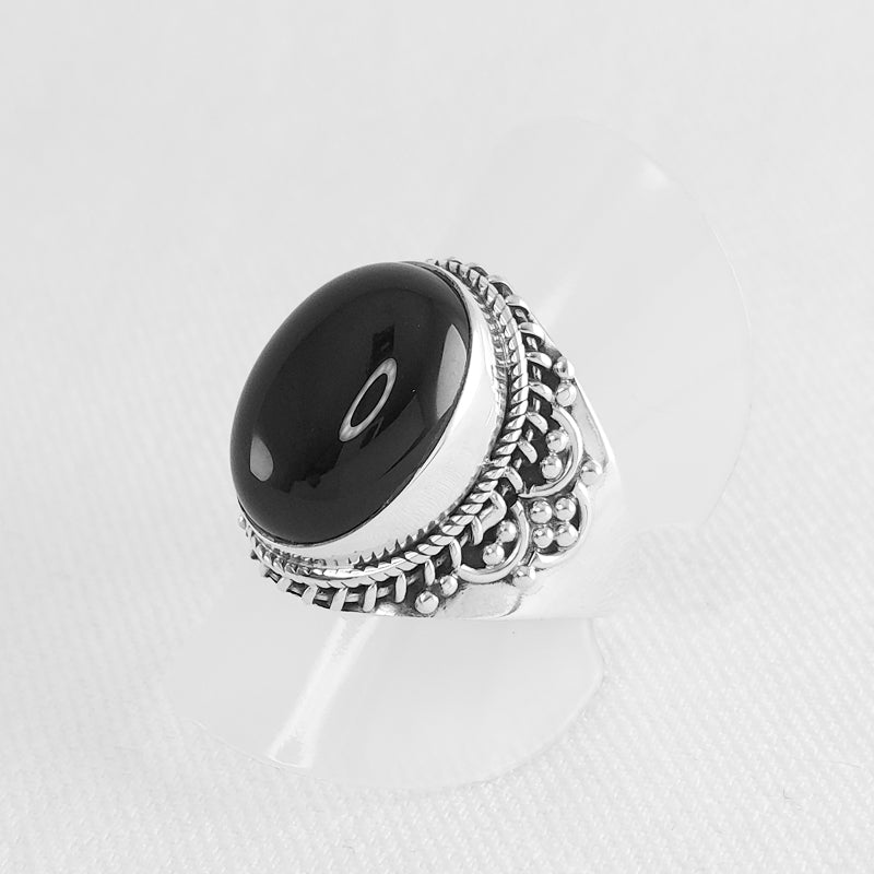 Sterling Silver Onyx Ring