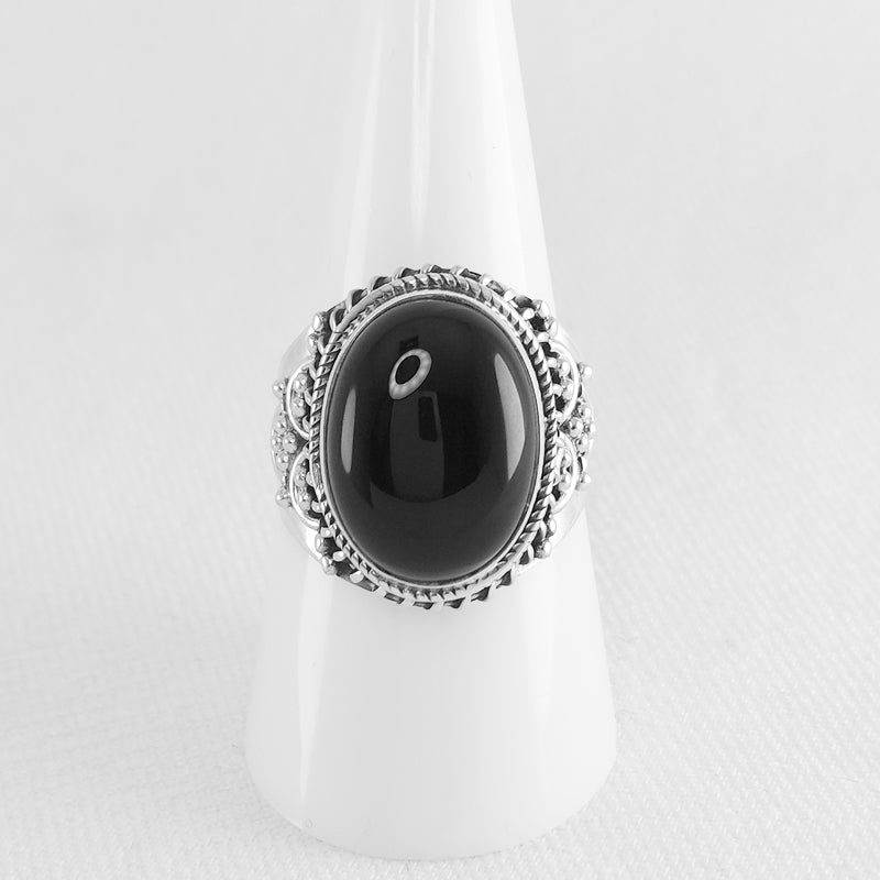 Sterling Silver Onyx Ring