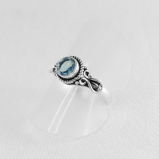 Sterling Silver Blue Topaz Ring