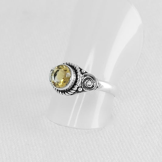 Sterling Silver Citrine Ring