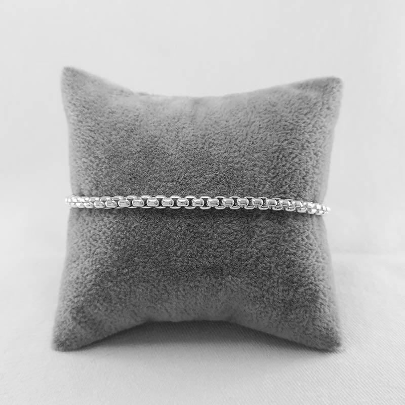 Sterling Silver Box Link Bracelet