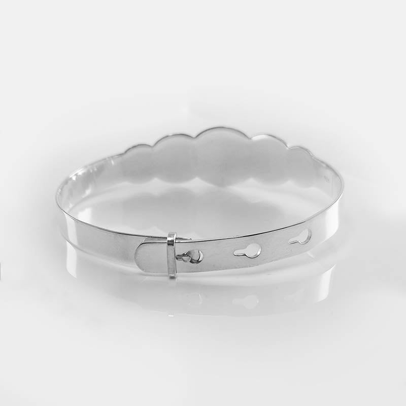 Sterling silver baby bangle 