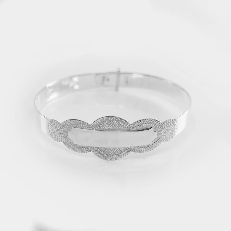 Sterling silver bangle for babies and small children