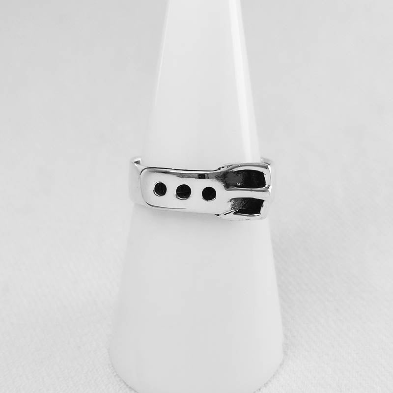 Sterling Silver Buckle Ring
