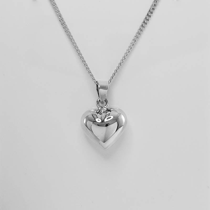 Silver Bubble Heart Charm For Bracelets
