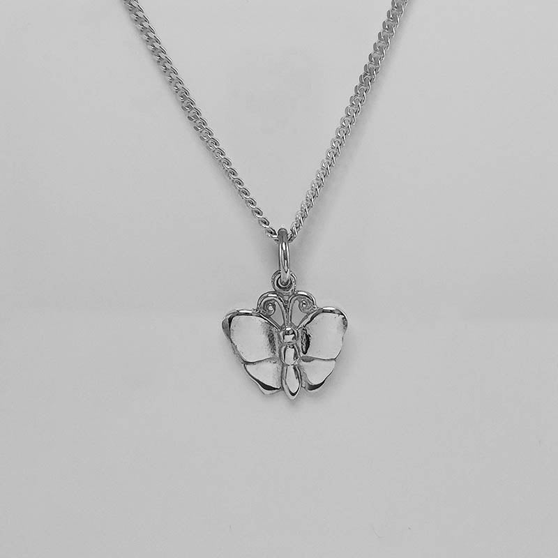 Silver Butterfly Charm with a silver chain