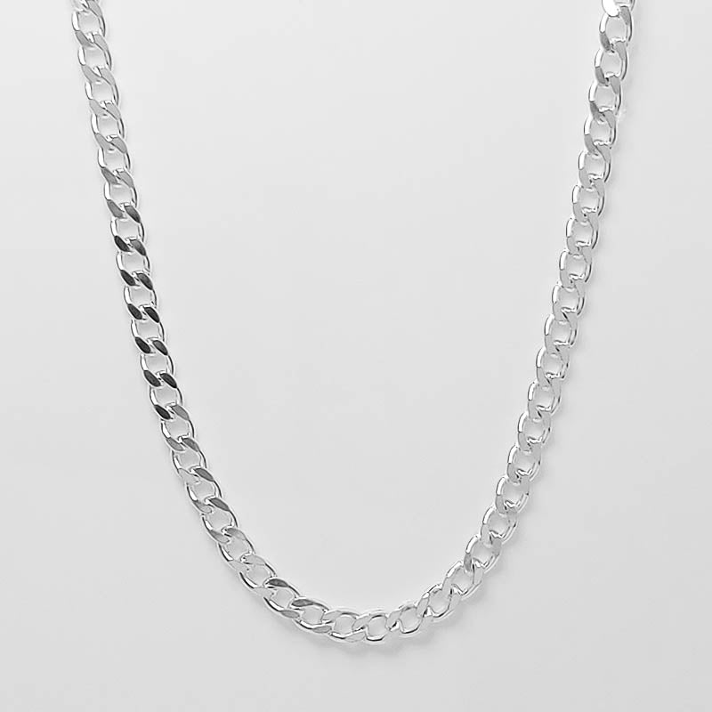 Sterling Silver Curb Chain for men