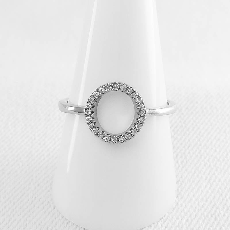 Silver Circle of Life Ring for Women