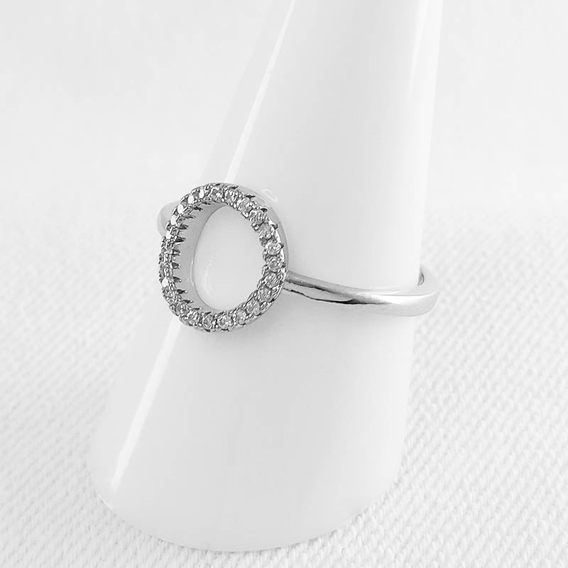 Silver Circle of Life Ring for Women