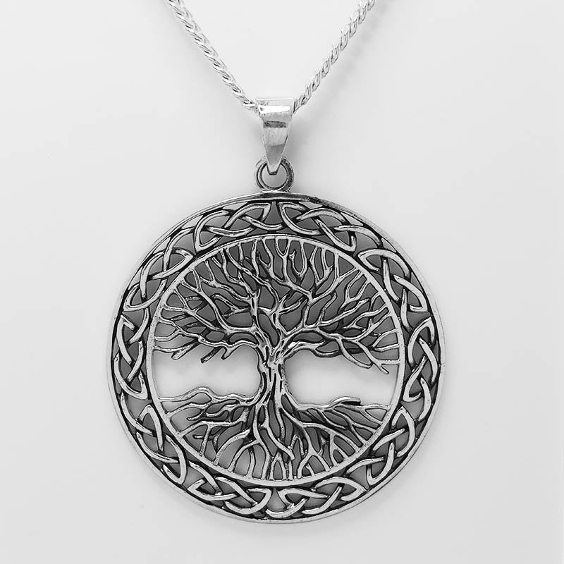 Sterling Silver tree of life pendant with a silver chain