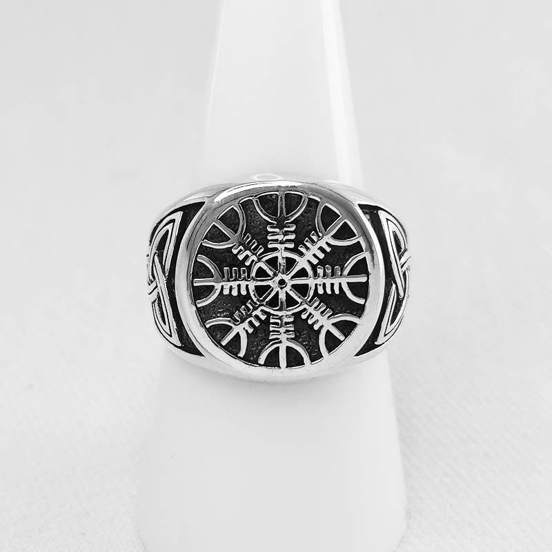 Silver Helm of Awe Ring - Viking Ring