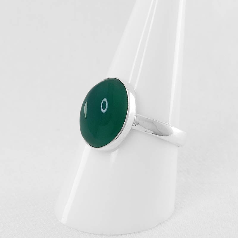 Cabochon Oval Jade Ring For Women