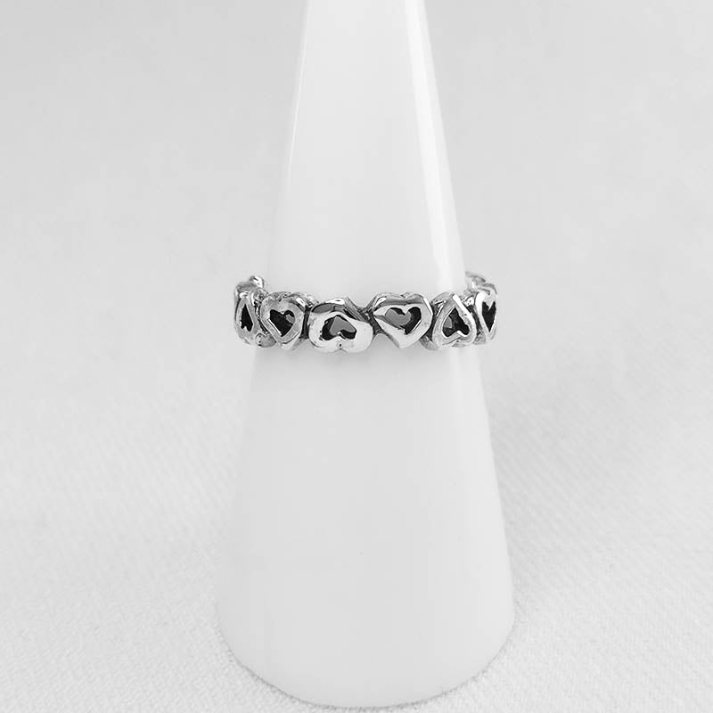 Multiple Heart Ring Sterling Silver | Romantic Jewellery