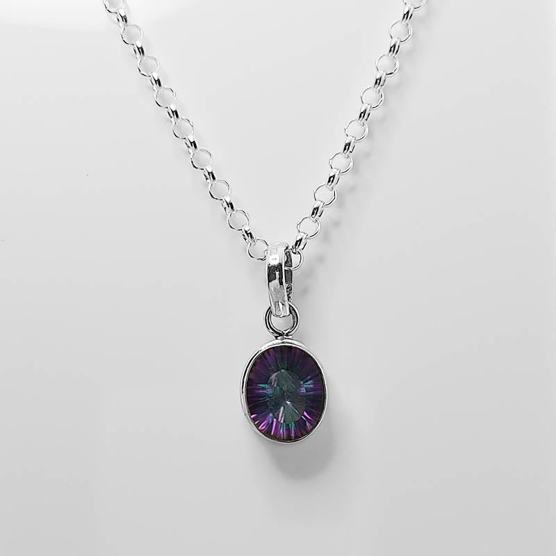 Sterling Silver Mystic Topaz Pendant