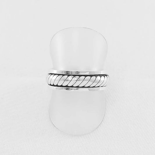 sterling silver spinner ring for men