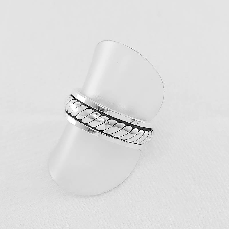 sterling silver spinner ring for men