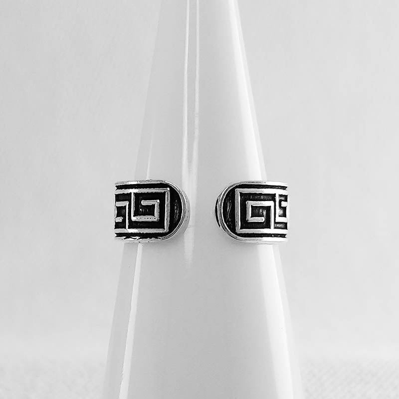 Silver Greek Pattern Toe Ring