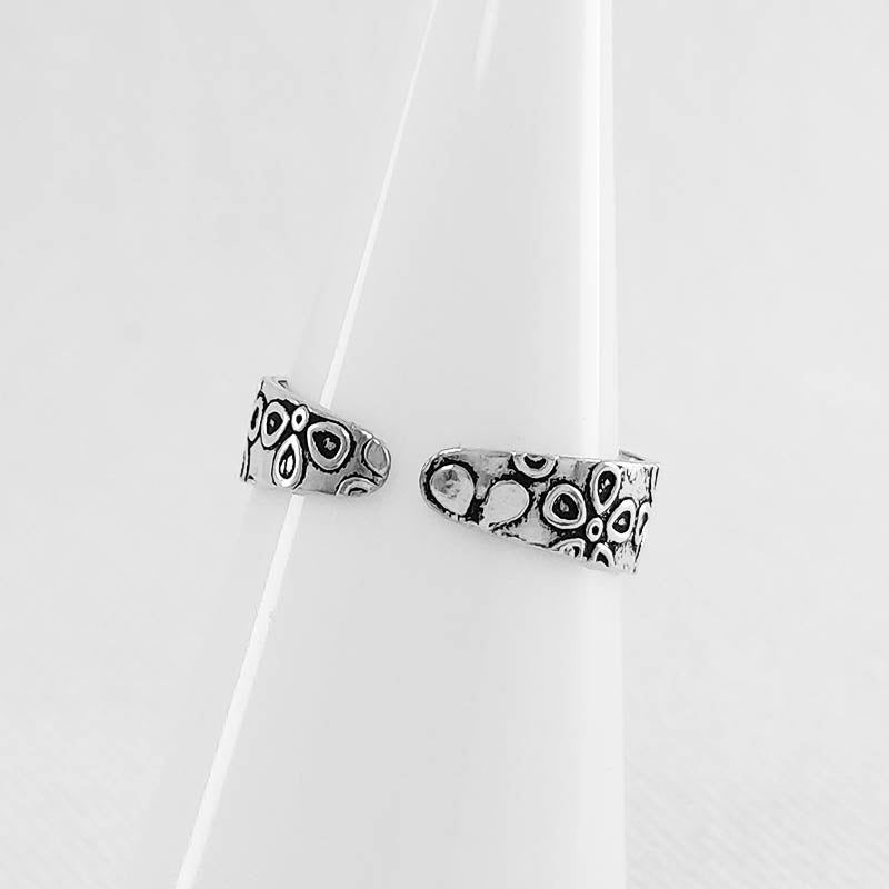 Sterling Silver Toe Ring - Floral Design