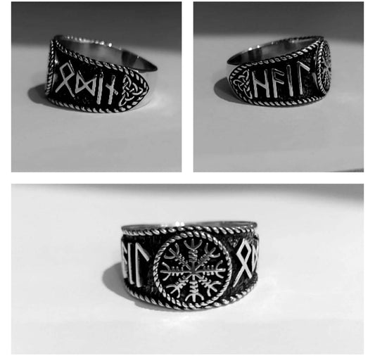 Viking Helm of Awe & Runes Ring